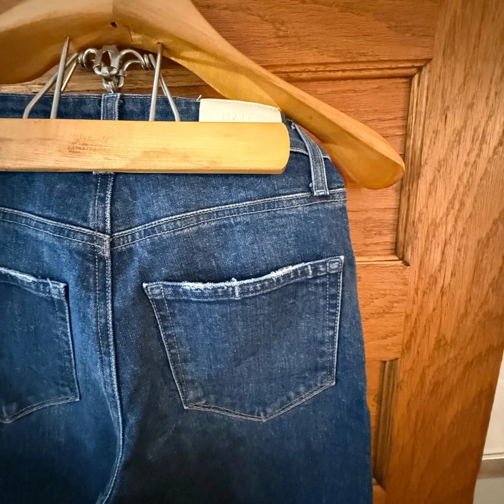 PAIGE Dark Blue High-Rise Wide Leg Jeans Sasha Glorious - Picture 3 of 10